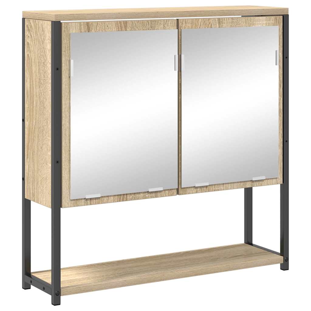 Σετ Επίπλων Μπάνιου 4 pcs Δρύς Sonoma Επεξεργασμένο ξύλο