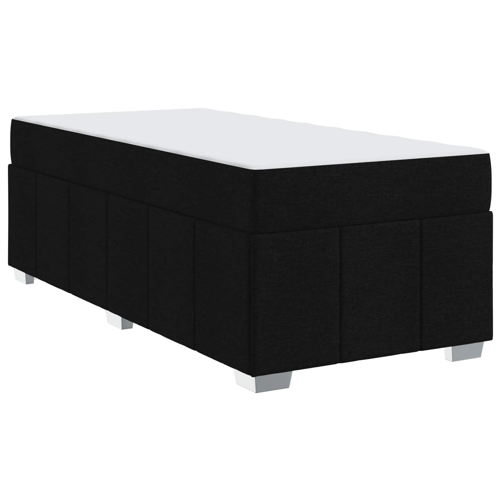 Σκελετός Κρεβατιού με στρώμα Μαύρο 90 x 190 cm ύφασμα