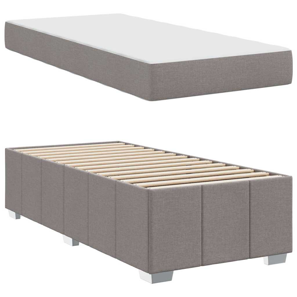 Σκελετός Κρεβατιού με στρώμα Taupe 90 x 200 cm ύφασμα - Pakobazaar