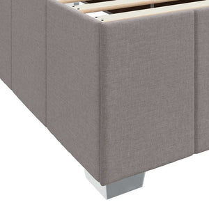 Σκελετός Κρεβατιού με στρώμα Taupe 100 x 200 cm ύφασμα - Pakobazaar