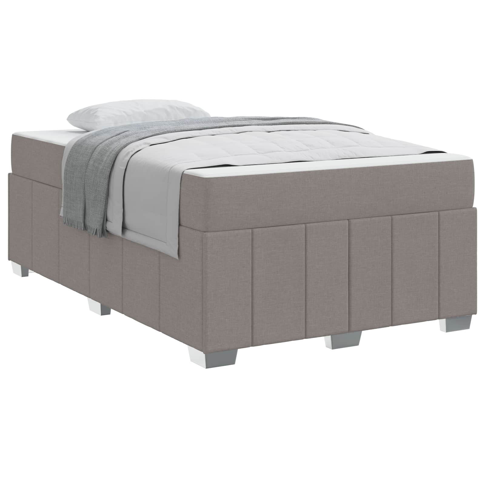 Σκελετός Κρεβατιού με στρώμα Taupe 120 x 200 cm ύφασμα - Pakobazaar
