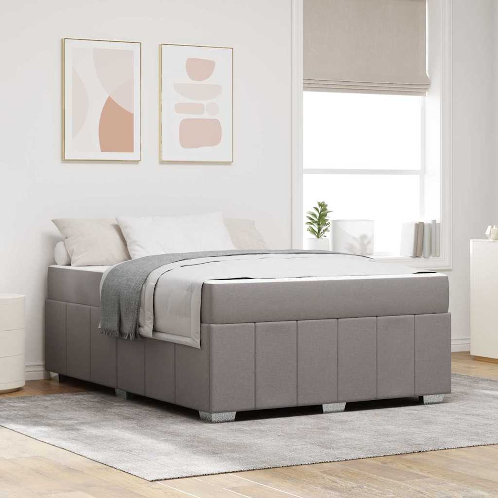 Σκελετός Κρεβατιού με στρώμα Taupe 140 x 200 cm ύφασμα