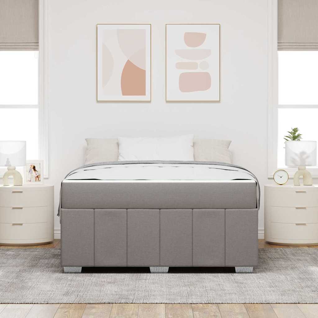 Σκελετός Κρεβατιού με στρώμα Taupe 140 x 200 cm ύφασμα