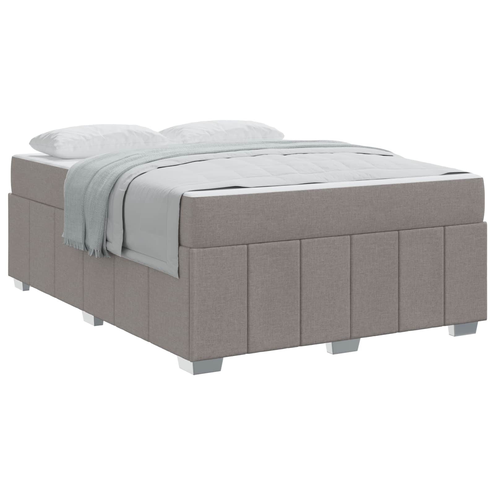 Σκελετός Κρεβατιού με στρώμα Taupe 140 x 200 cm ύφασμα