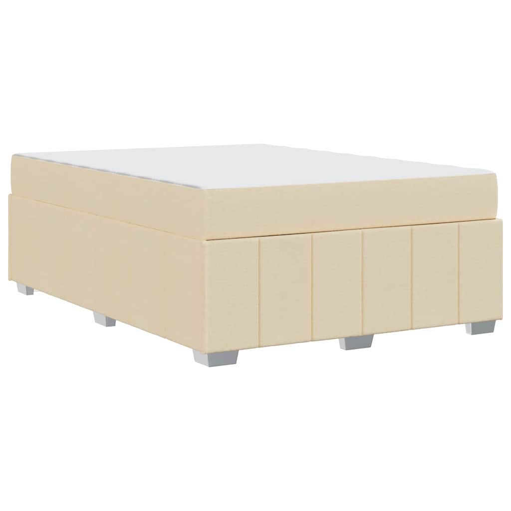Σκελετός Κρεβατιού με στρώμα Κρεμ 140 x 200 cm ύφασμα