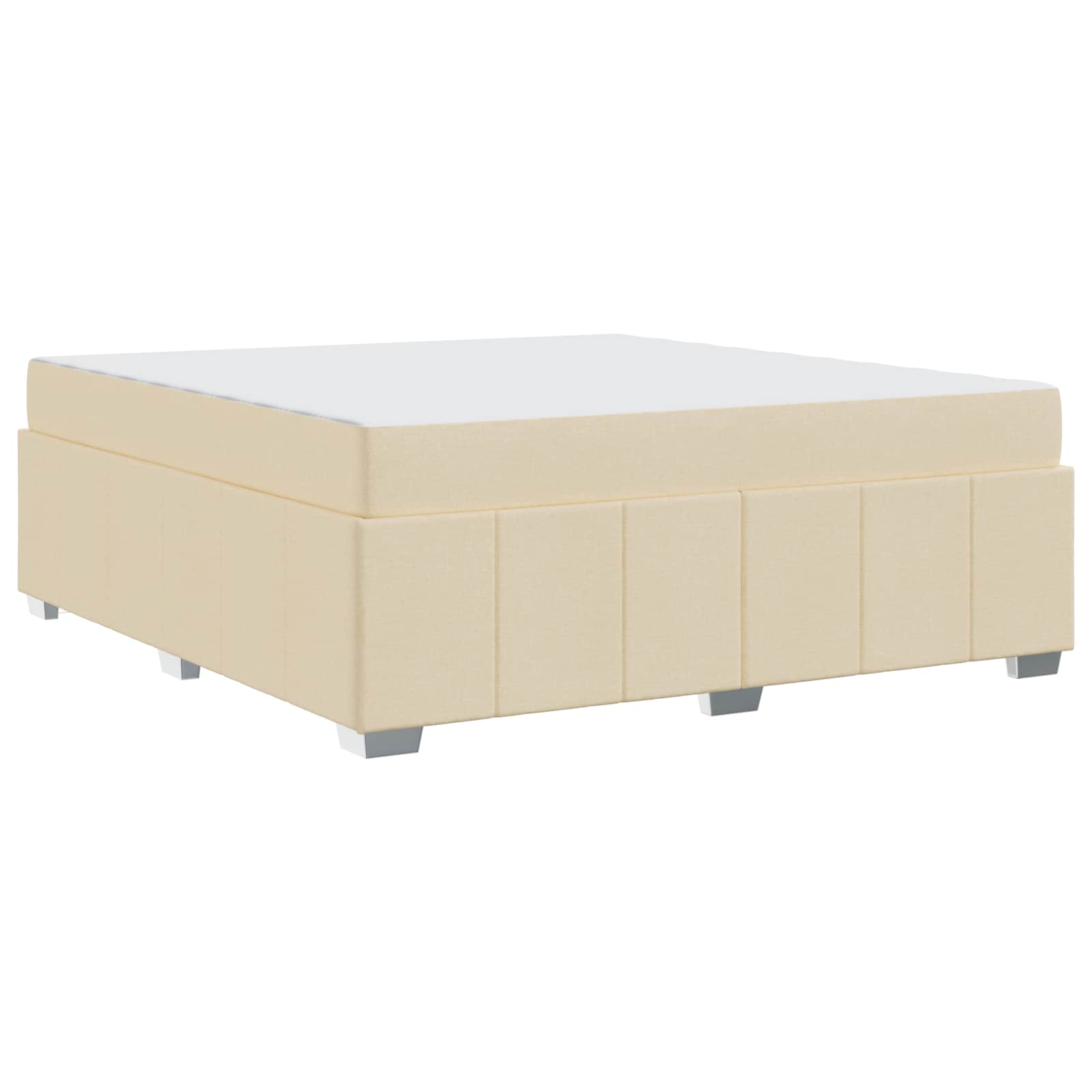 Σκελετός Κρεβατιού με στρώμα Κρεμ 180 x 200 cm ύφασμα - Pakobazaar