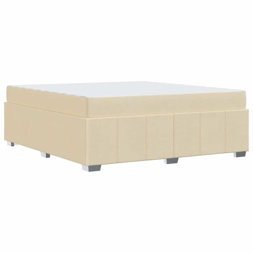 Σκελετός Κρεβατιού με στρώμα Κρεμ 180 x 200 cm ύφασμα - Pakobazaar