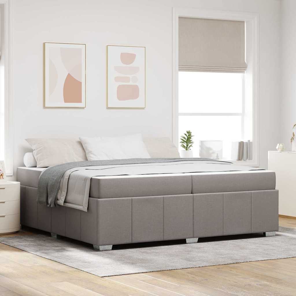 Σκελετός Κρεβατιού με στρώμα Taupe 200 x 200 cm ύφασμα