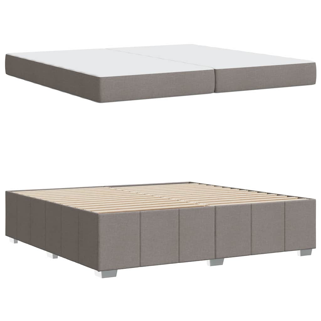 Σκελετός Κρεβατιού με στρώμα Taupe 200 x 200 cm ύφασμα