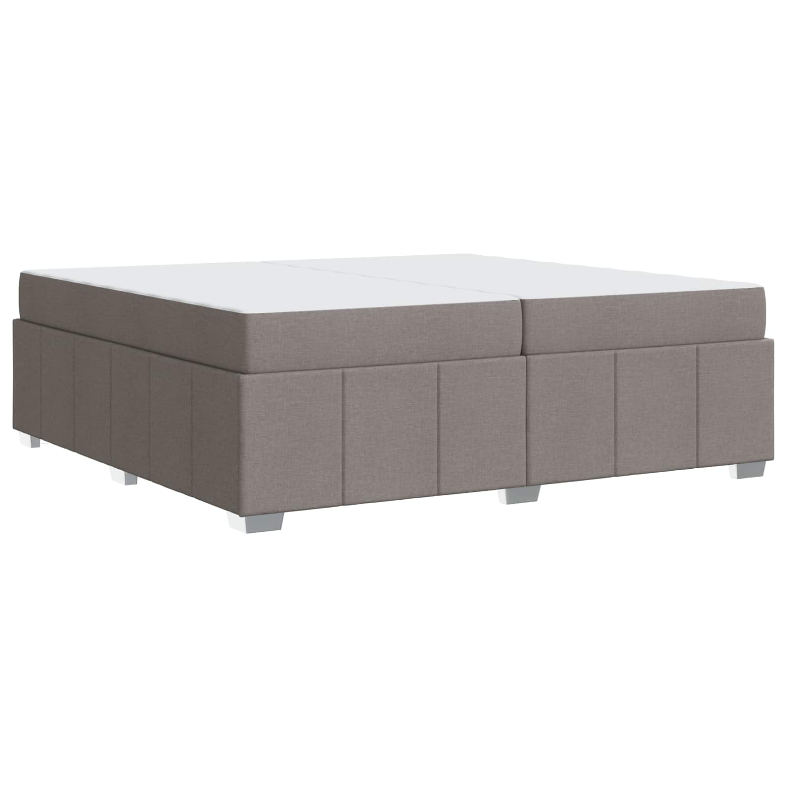 Σκελετός Κρεβατιού με στρώμα Taupe 200 x 200 cm ύφασμα
