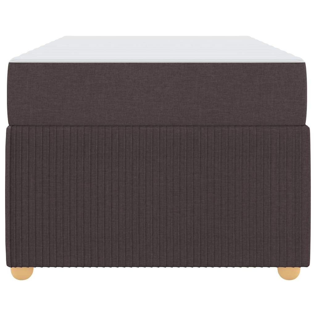 Σκελετός Κρεβατιού με στρώμα Σκούρο Καφέ 80 x 200 cm ύφασμα