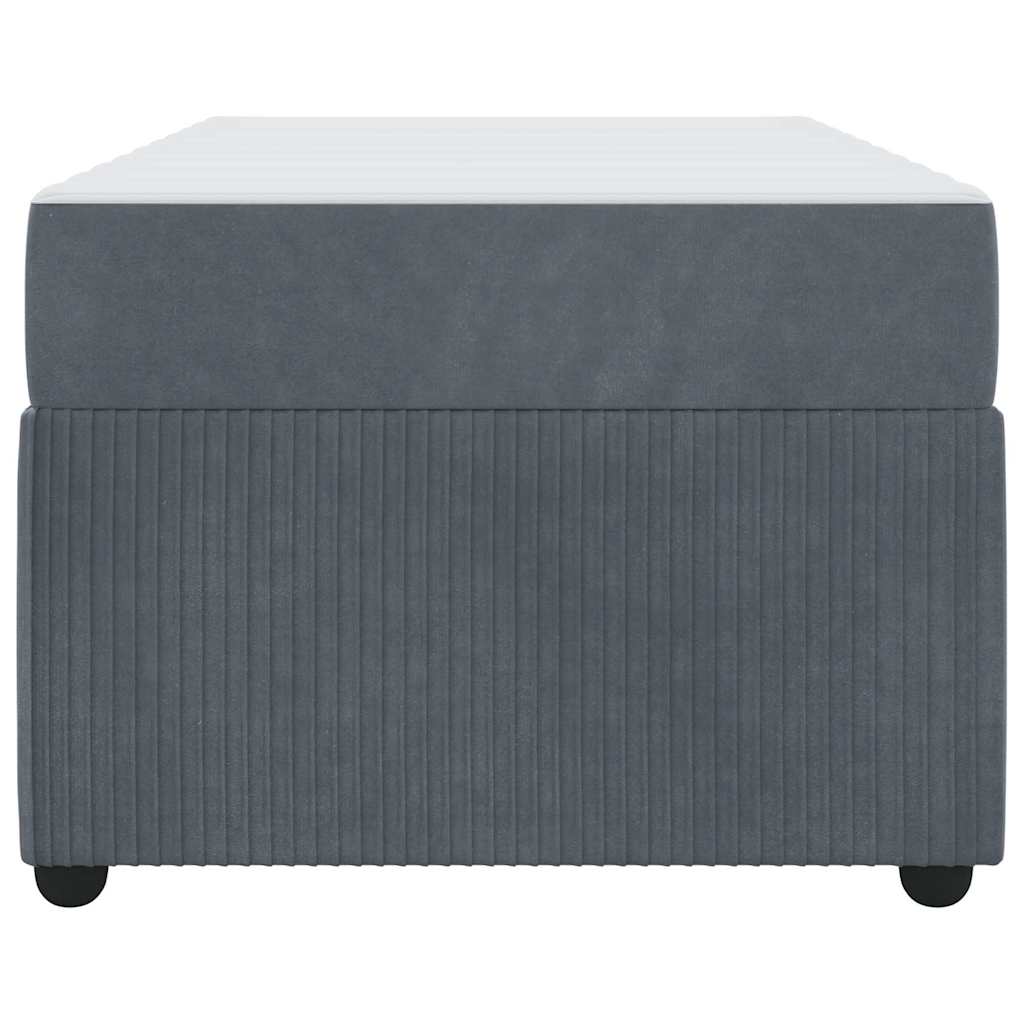 Σκελετός Κρεβατιού με στρώμα Σκούρο Γκρι 80 x 200 cm ύφασμα