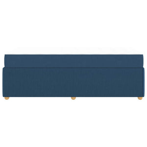 Σκελετός Κρεβατιού Μπλε 90 x 190 cm ύφασμα