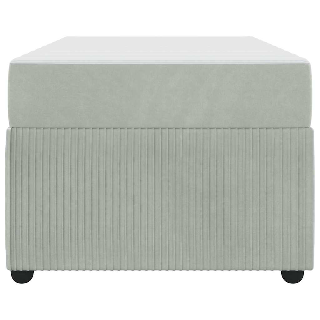 Σκελετός Κρεβατιού με στρώμα Ανοιχτό γκρι 90 x 200 cm ύφασμα