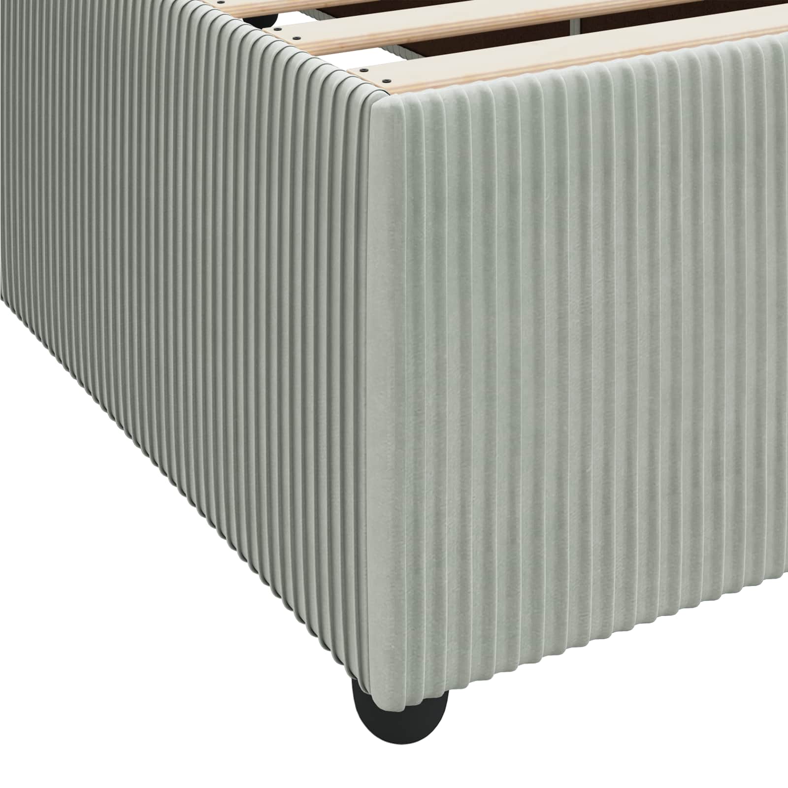 Σκελετός Κρεβατιού με στρώμα Ανοιχτό γκρι 100 x 200 cm ύφασμα