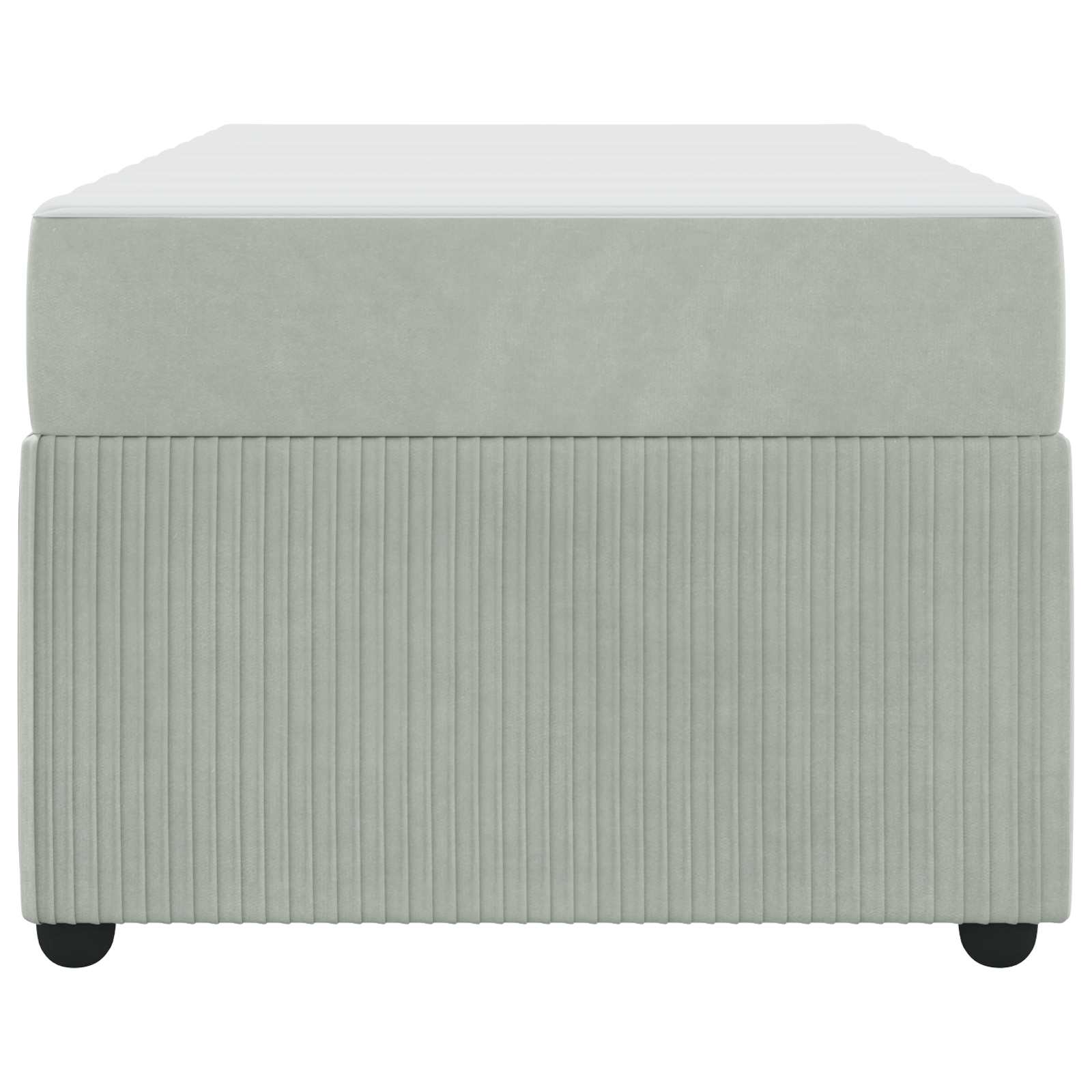 Σκελετός Κρεβατιού με στρώμα Ανοιχτό γκρι 100 x 200 cm ύφασμα