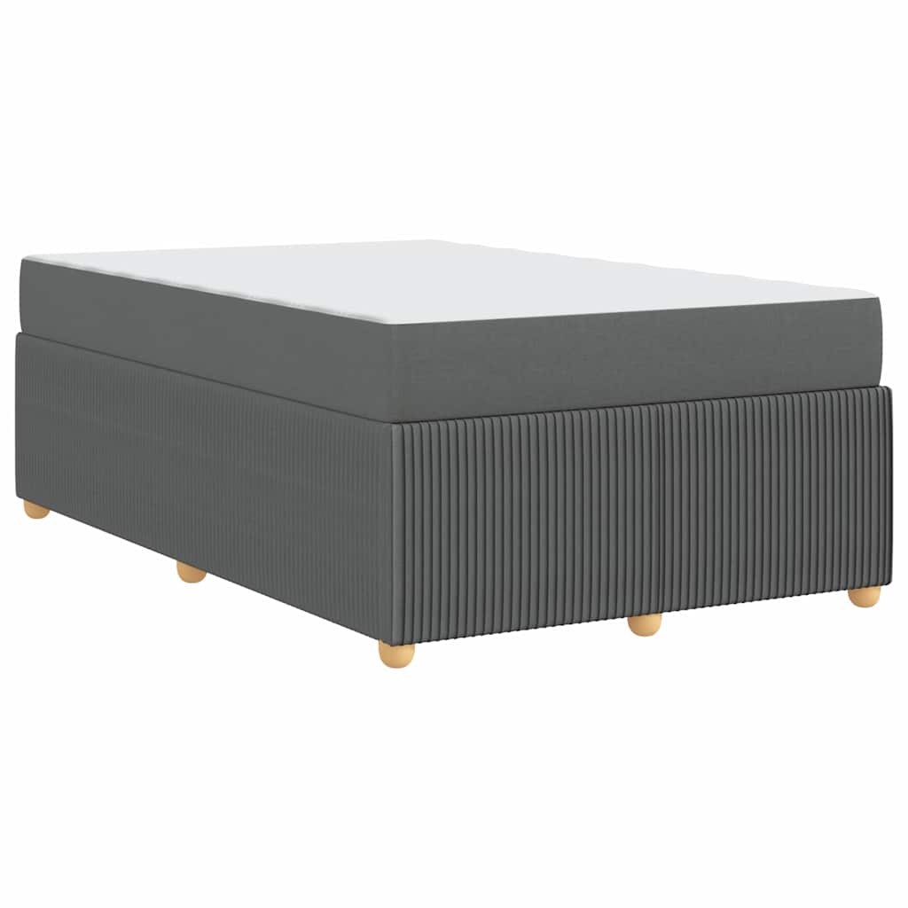 Σκελετός Κρεβατιού με στρώμα Σκούρο Γκρι 120 x 190 cm ύφασμα