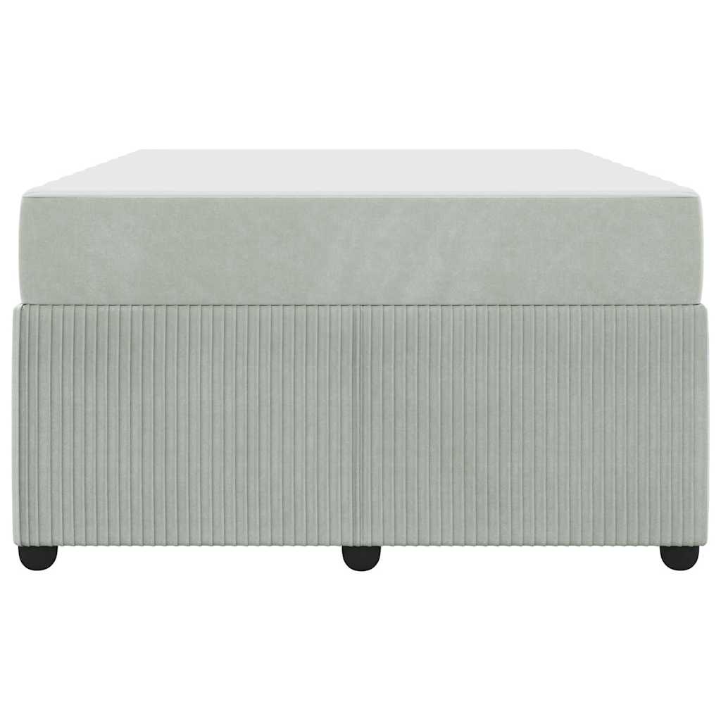 Σκελετός Κρεβατιού με στρώμα Ανοιχτό γκρι 120 x 190 cm ύφασμα