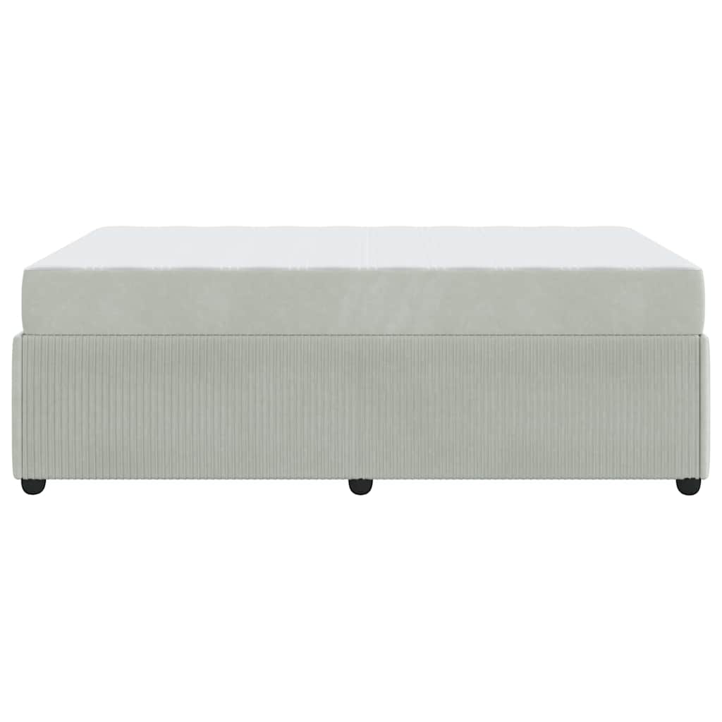 Σκελετός Κρεβατιού με στρώμα Ανοιχτό γκρι 120 x 190 cm ύφασμα