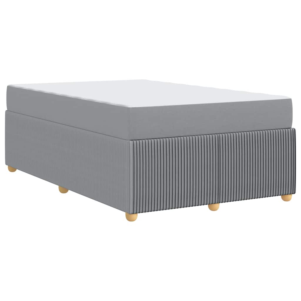 Σκελετός Κρεβατιού με στρώμα Ανοιχτό γκρι 120 x 200 cm ύφασμα - Pakobazaar