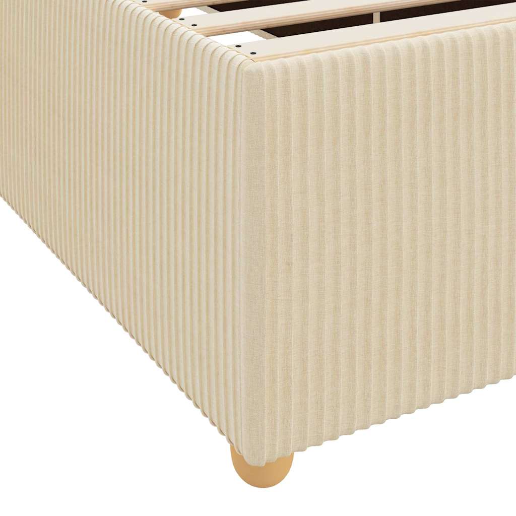 Σκελετός Κρεβατιού με στρώμα Κρεμ 120 x 200 cm ύφασμα