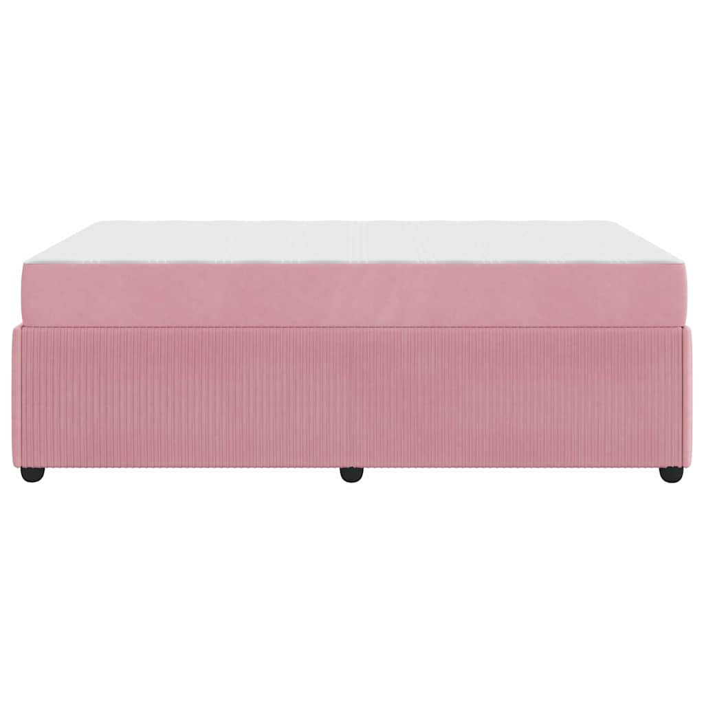 Σκελετός Κρεβατιού με στρώμα Ροζ 120 x 200 cm ύφασμα - Pakobazaar