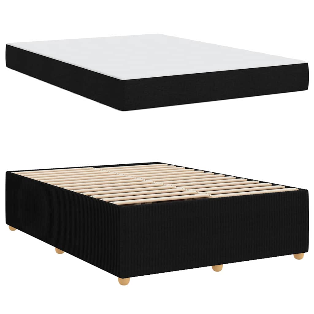 Σκελετός Κρεβατιού Μαύρο 140 x 200 cm ύφασμα - Pakobazaar