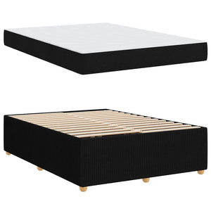 Σκελετός Κρεβατιού με στρώμα Μαύρο 140 x 200 cm ύφασμα - Pakobazaar