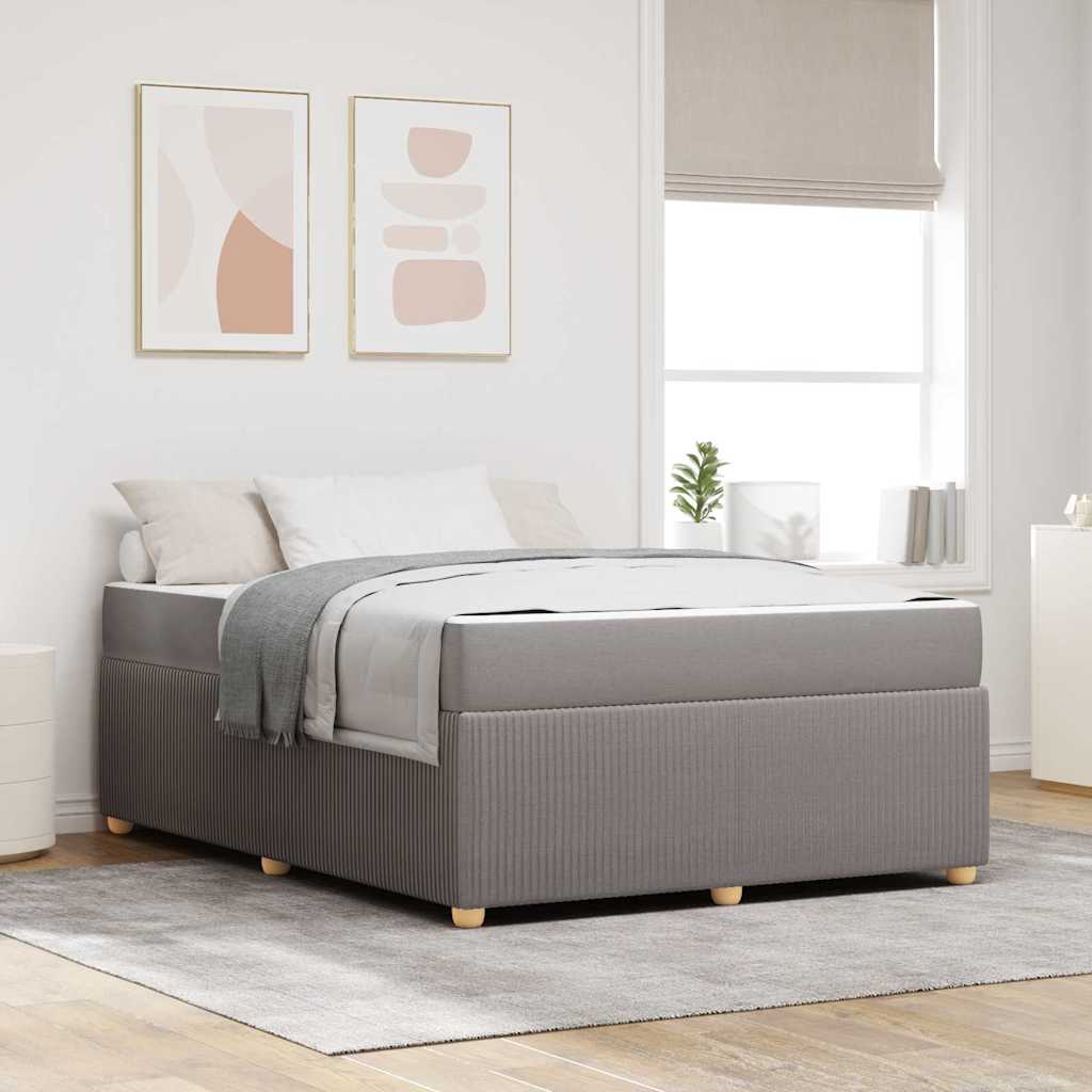 Σκελετός Κρεβατιού με στρώμα Taupe 140 x 200 cm ύφασμα - Pakobazaar