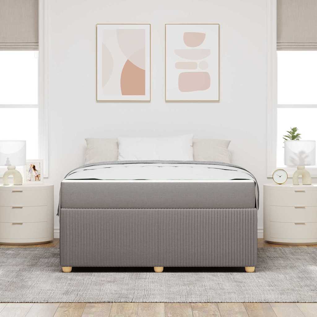 Σκελετός Κρεβατιού με στρώμα Taupe 140 x 200 cm ύφασμα - Pakobazaar