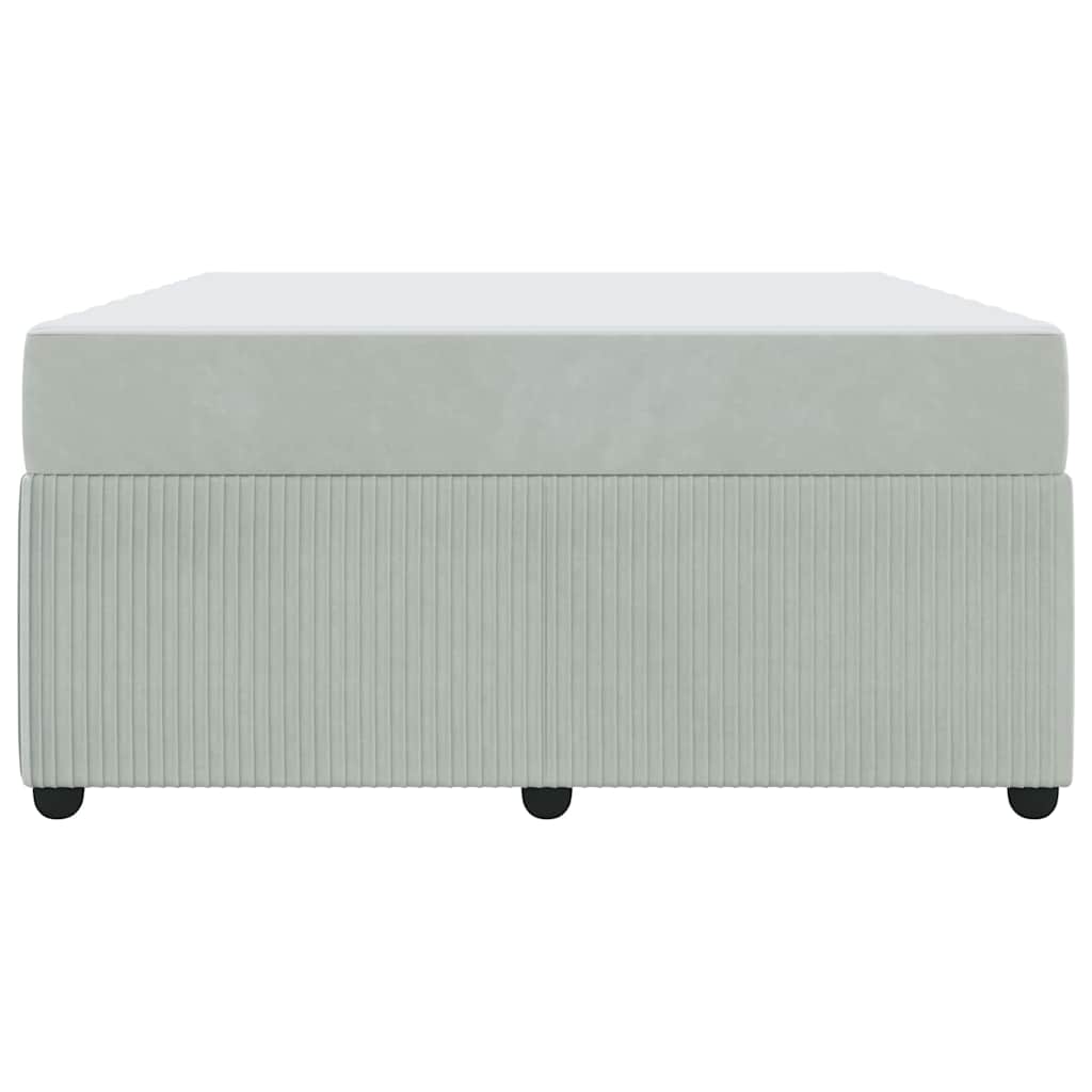 Σκελετός Κρεβατιού με στρώμα Ανοιχτό γκρι 140 x 200 cm ύφασμα