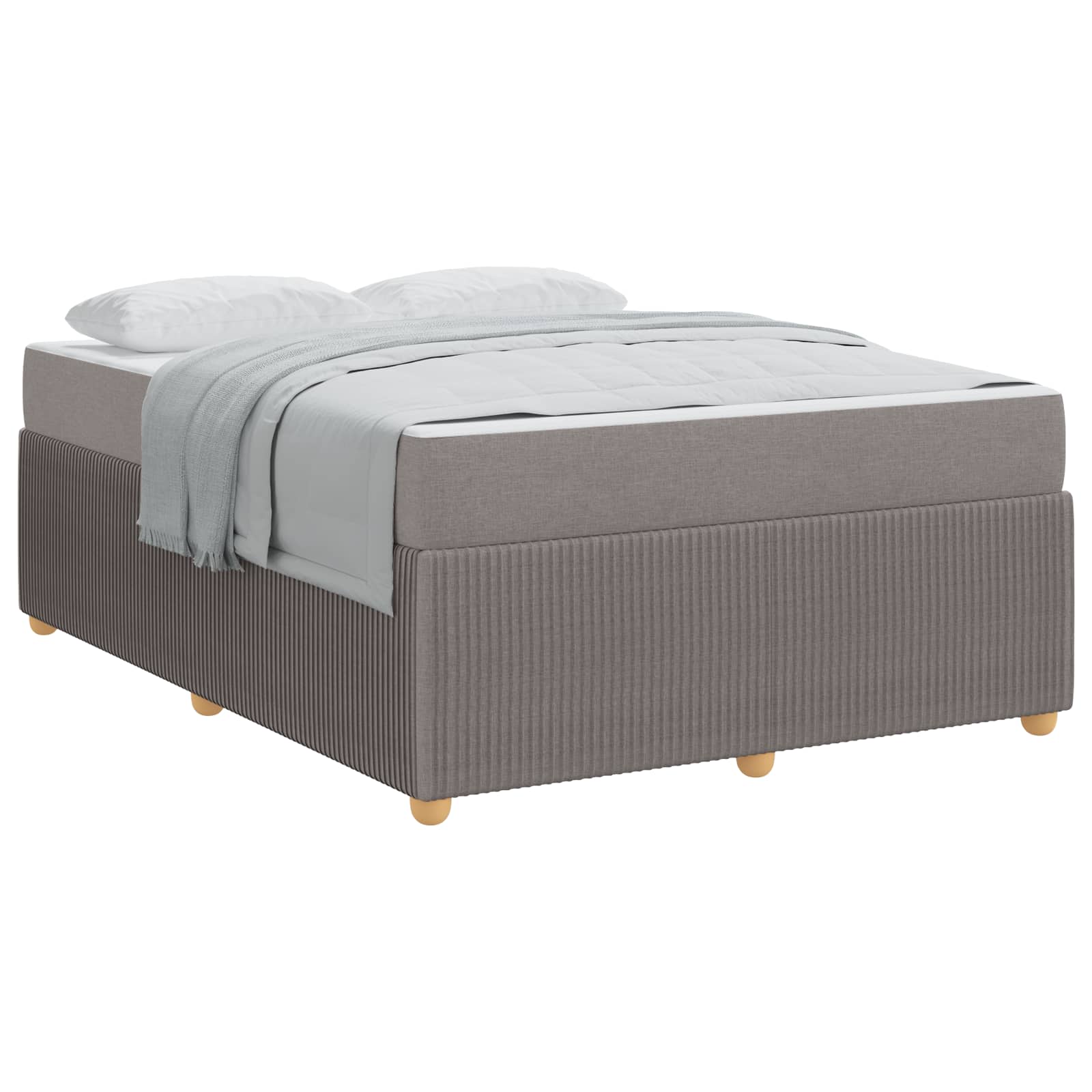 Σκελετός Κρεβατιού με στρώμα Taupe 160 x 200 cm ύφασμα - Pakobazaar