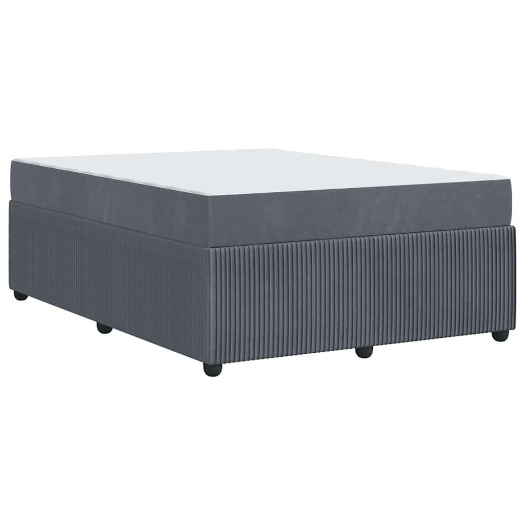 Σκελετός Κρεβατιού με στρώμα Σκούρο Γκρι 160 x 200 cm ύφασμα