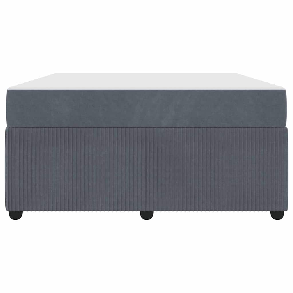 Σκελετός Κρεβατιού με στρώμα Σκούρο Γκρι 160 x 200 cm ύφασμα