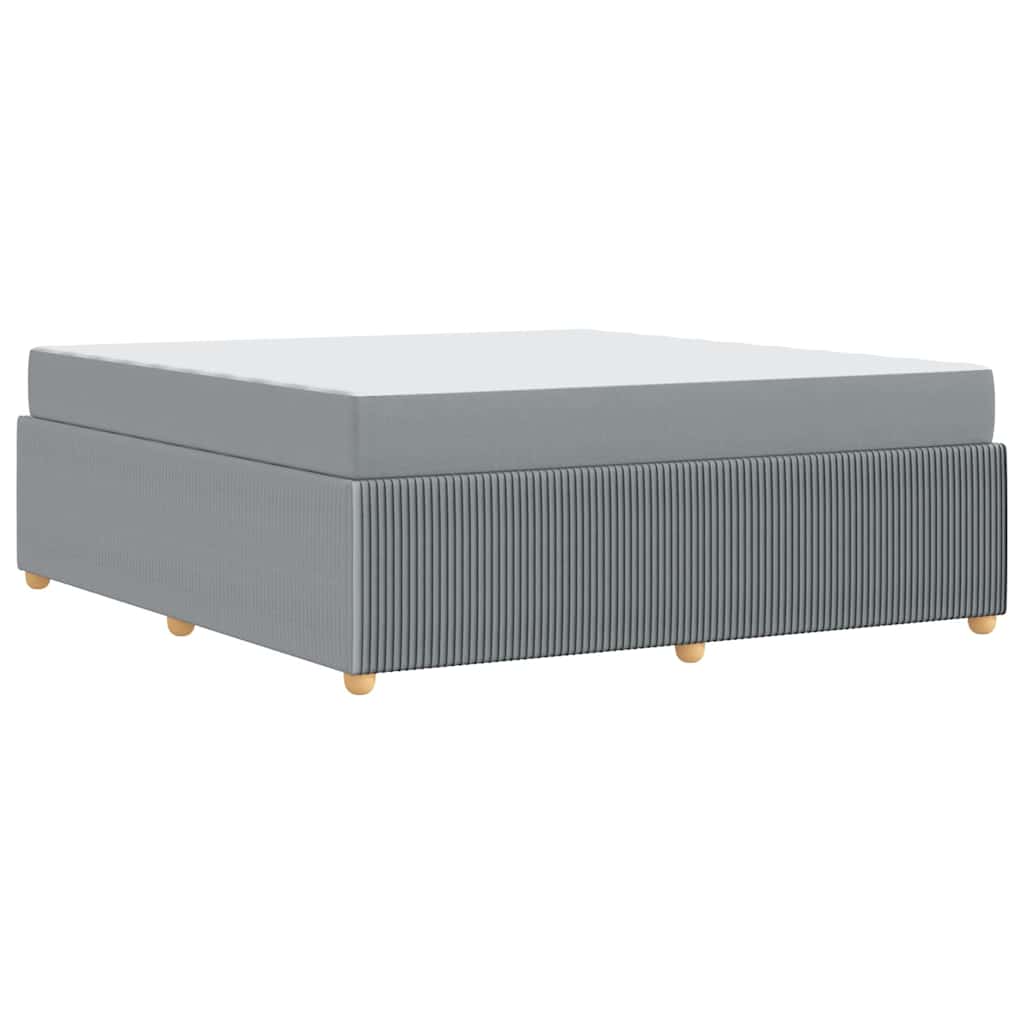 Σκελετός Κρεβατιού με στρώμα Ανοιχτό γκρι 180 x 200 cm ύφασμα - Pakobazaar