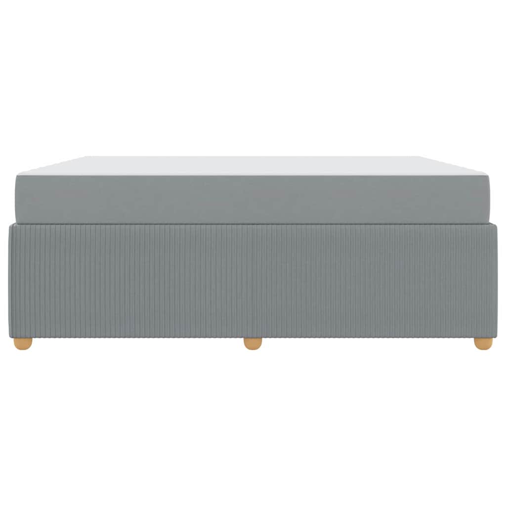 Σκελετός Κρεβατιού με στρώμα Ανοιχτό γκρι 180 x 200 cm ύφασμα - Pakobazaar