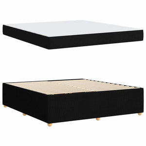 Σκελετός Κρεβατιού με στρώμα Μαύρο 180 x 200 cm ύφασμα - Pakobazaar