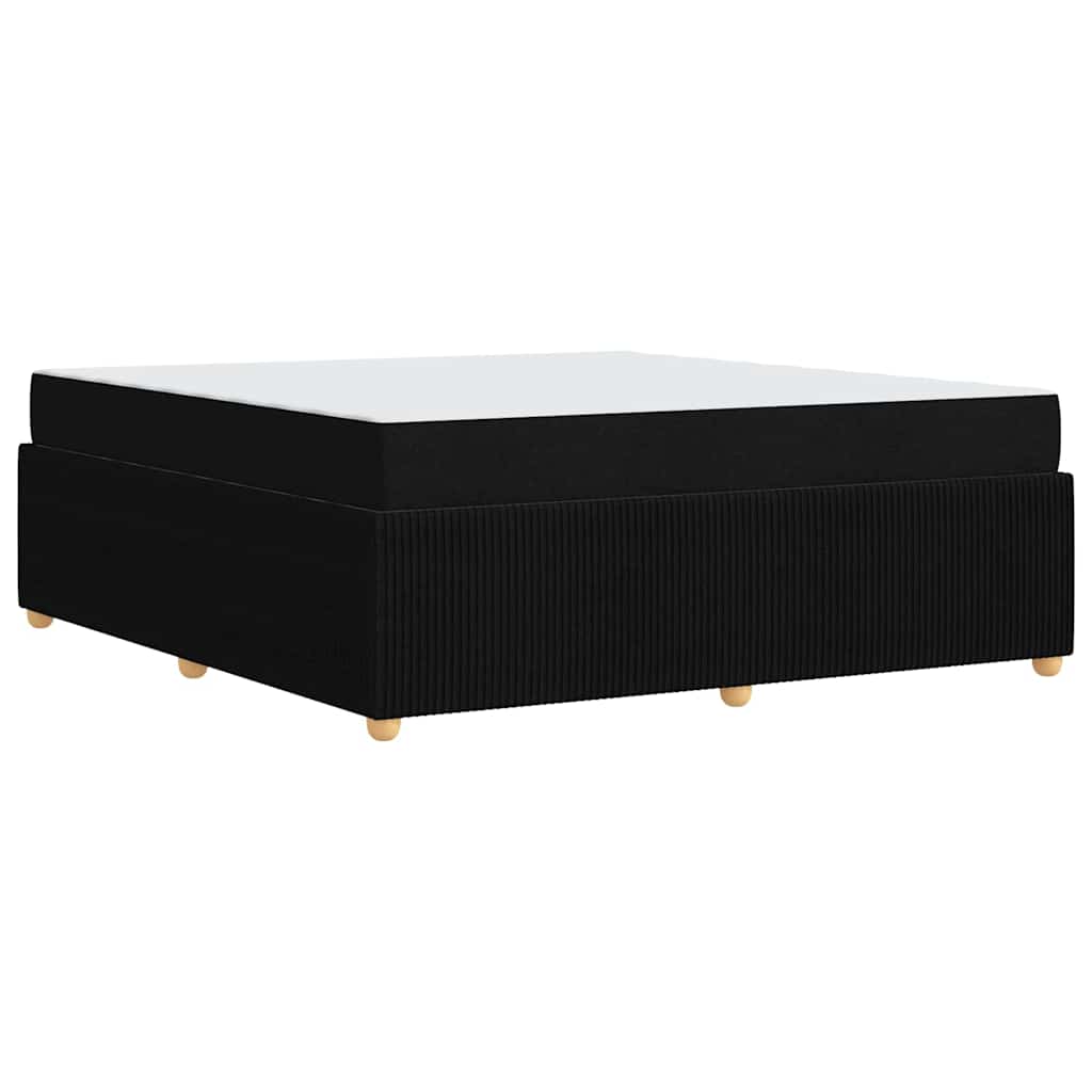 Σκελετός Κρεβατιού με στρώμα Μαύρο 180 x 200 cm ύφασμα - Pakobazaar