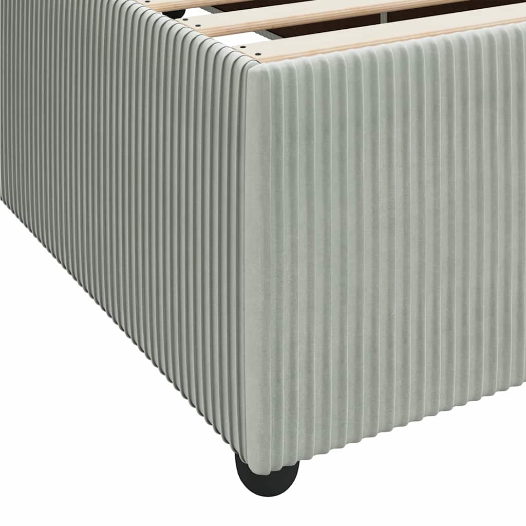 Σκελετός Κρεβατιού με στρώμα Ανοιχτό γκρι 180 x 200 cm ύφασμα - Pakobazaar