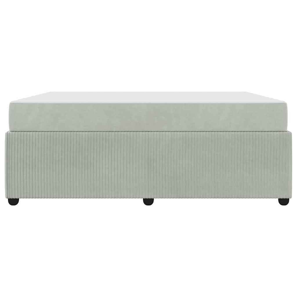 Σκελετός Κρεβατιού με στρώμα Ανοιχτό γκρι 180 x 200 cm ύφασμα - Pakobazaar