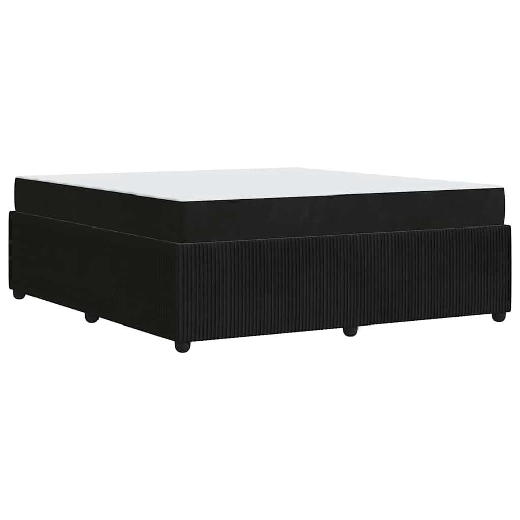 Σκελετός Κρεβατιού με στρώμα Μαύρο 180 x 200 cm ύφασμα