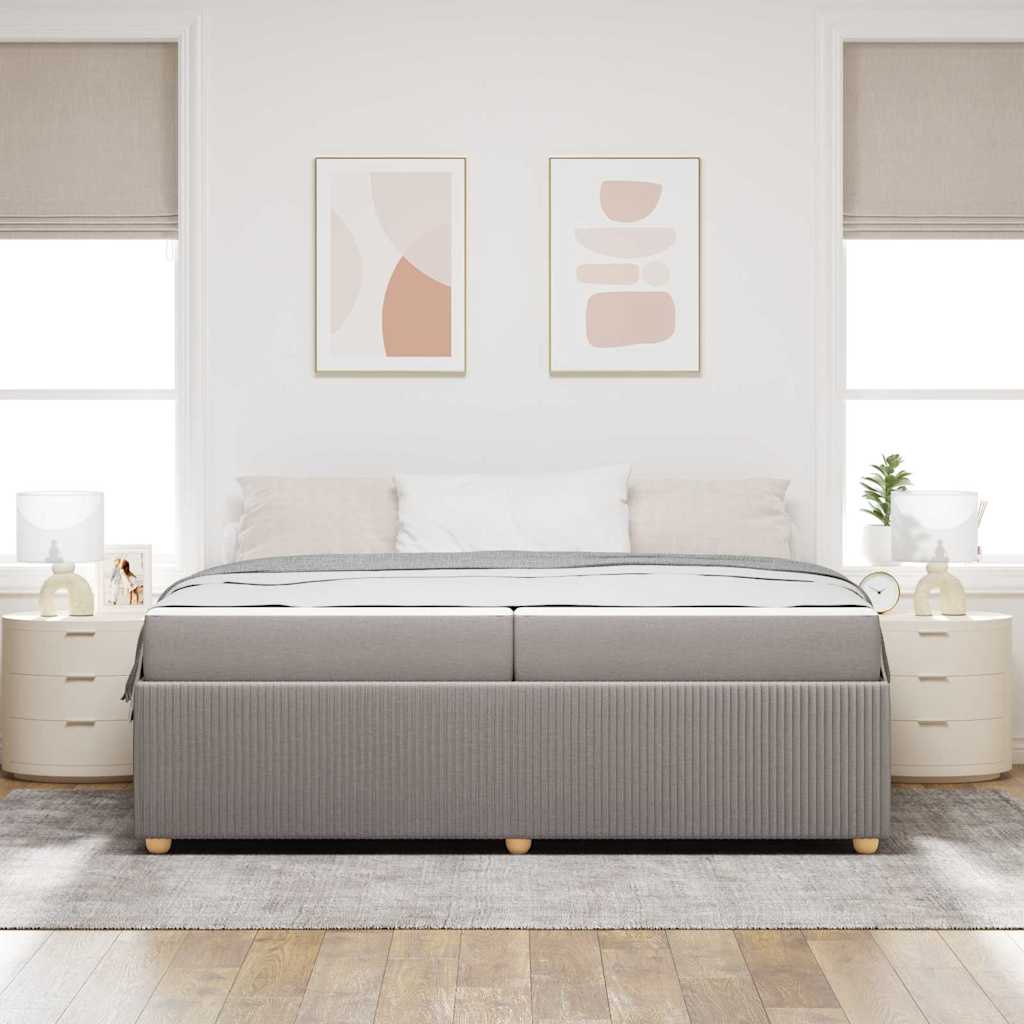 Σκελετός Κρεβατιού με στρώμα Taupe 200 x 200 cm ύφασμα