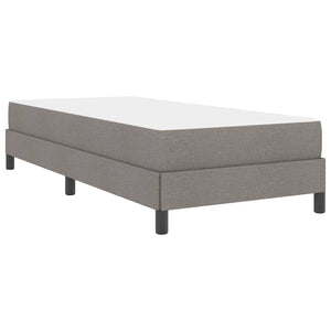 Κρεβάτι με ελατήρια με στρώμα Taupe 80 x 200 cm ύφασμα - Pakobazaar
