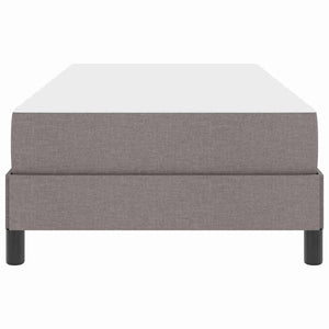 Κρεβάτι με ελατήρια με στρώμα Taupe 80 x 200 cm ύφασμα - Pakobazaar