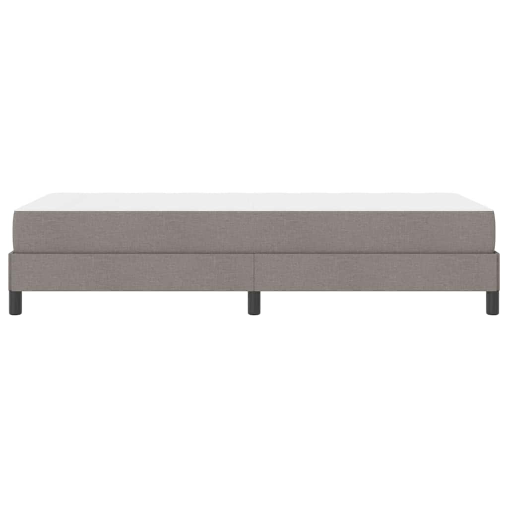 Κρεβάτι με ελατήρια με στρώμα Taupe 80 x 200 cm ύφασμα - Pakobazaar