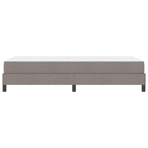 Κρεβάτι με ελατήρια με στρώμα Taupe 80 x 200 cm ύφασμα - Pakobazaar