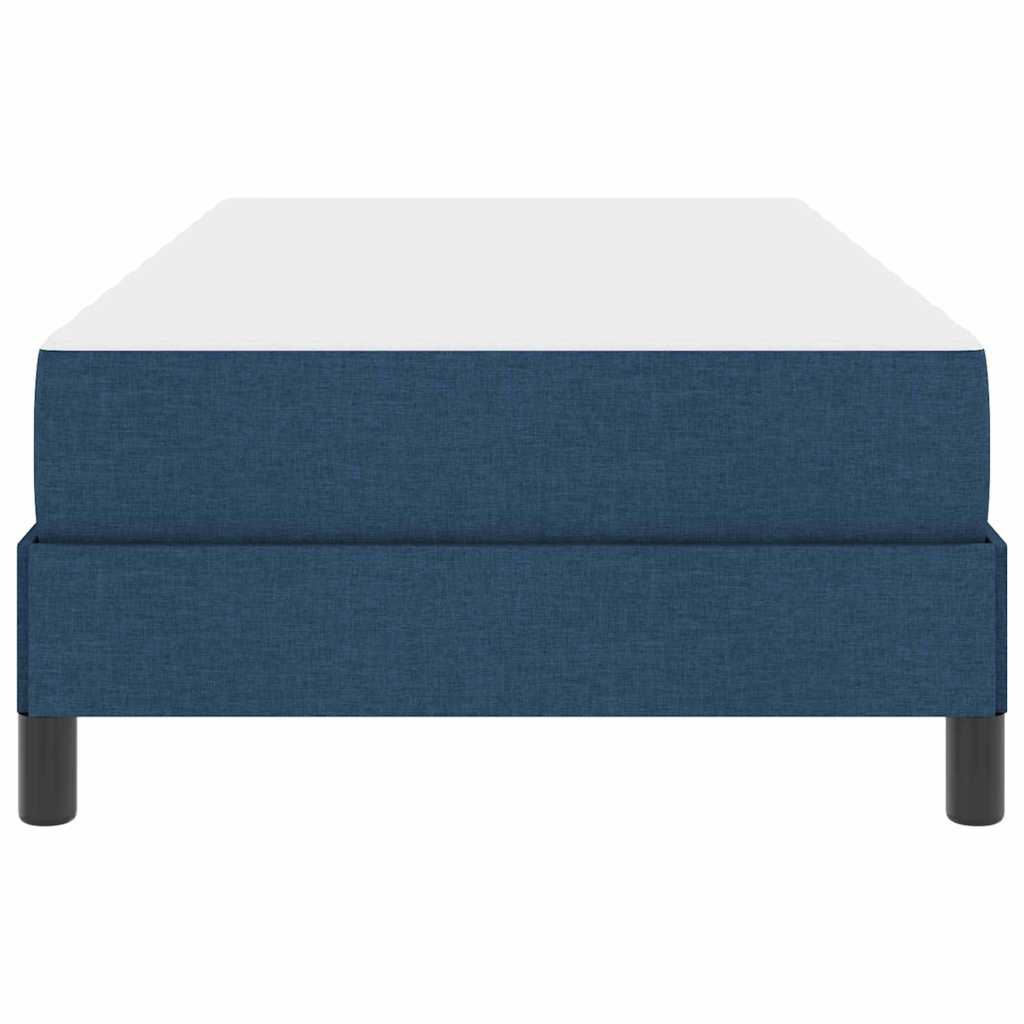 Κρεβάτι με ελατήρια με στρώμα Μπλε 90 x 190 cm ύφασμα