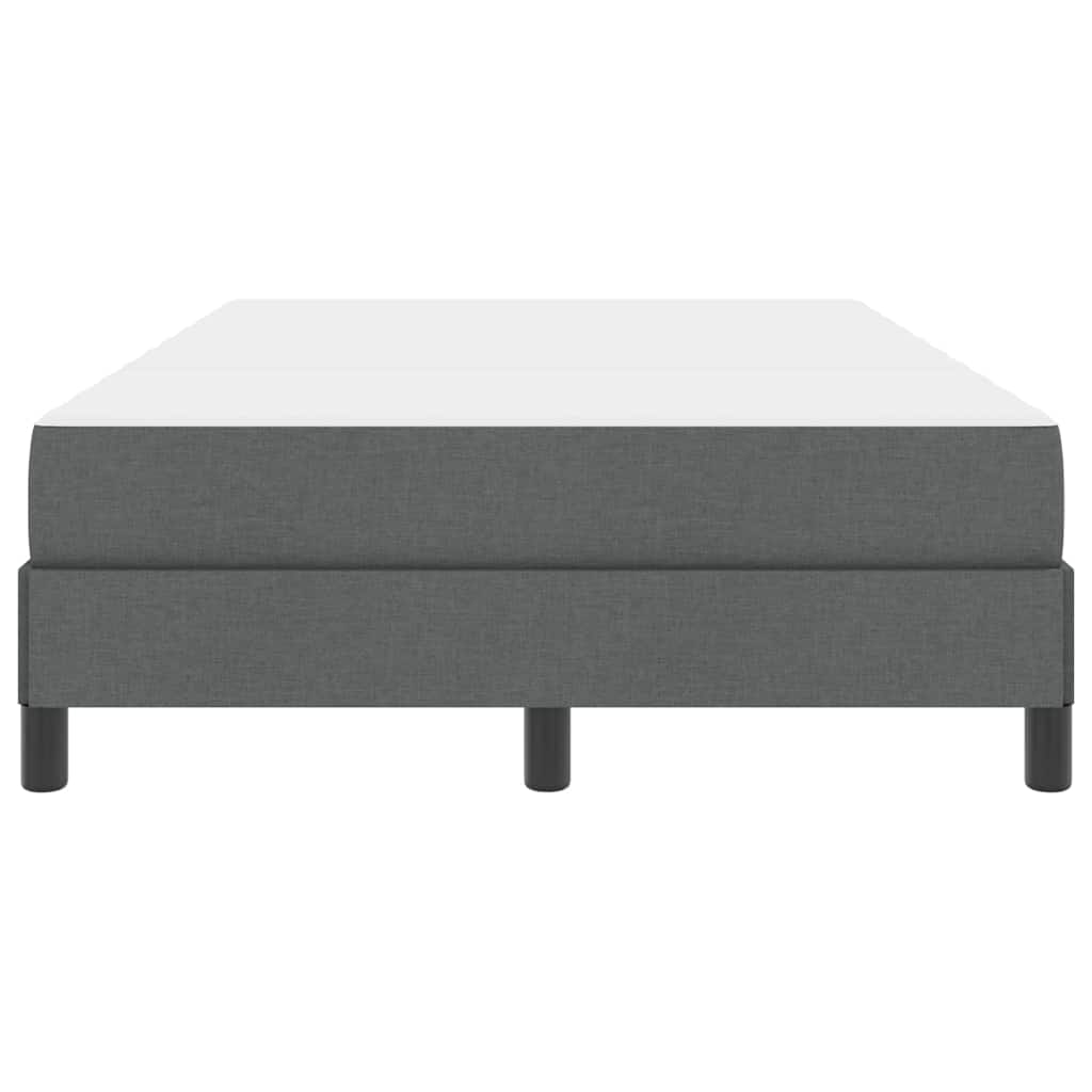 Κρεβάτι με ελατήρια με στρώμα Σκούρο Γκρι 120 x 190 cm ύφασμα - Pakobazaar