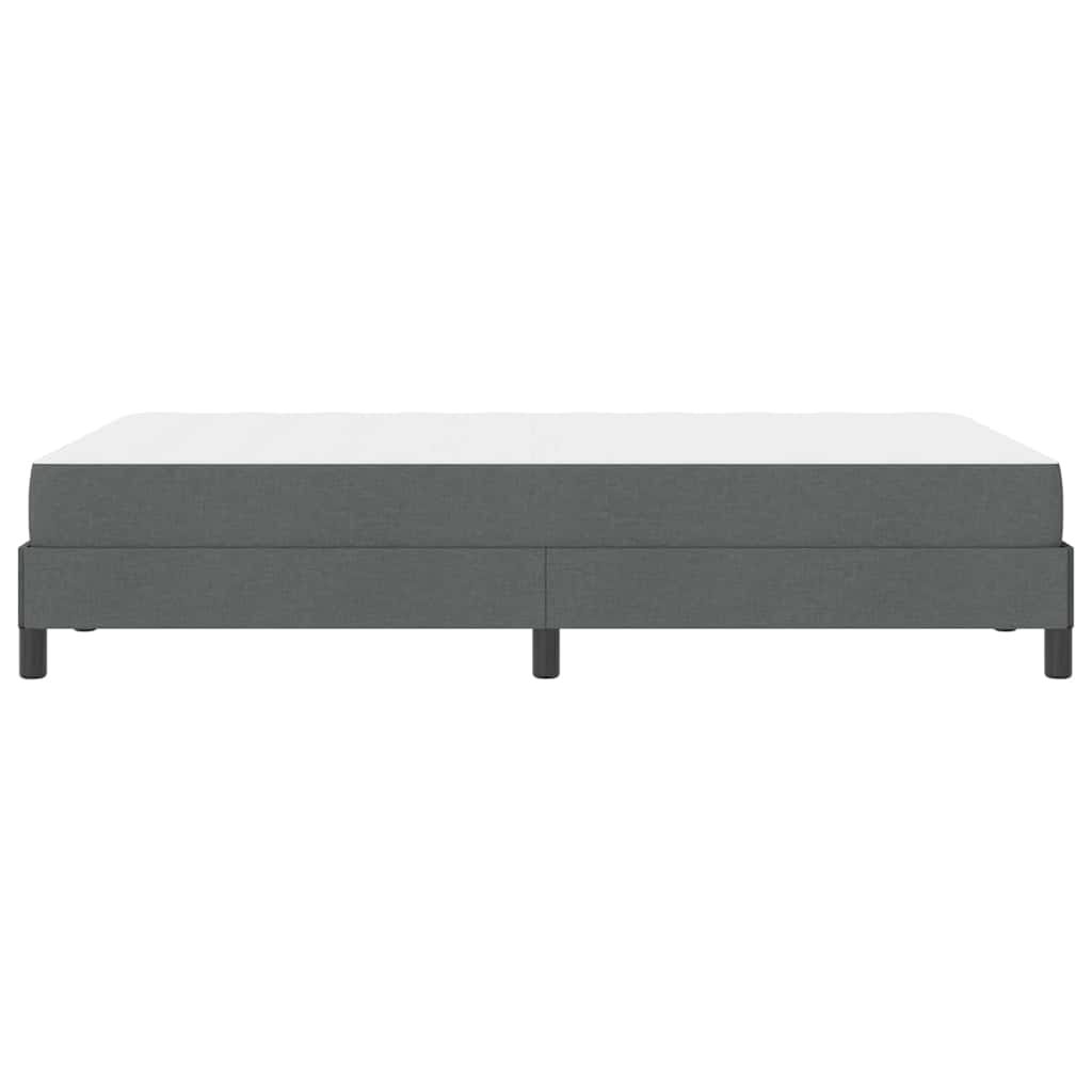 Κρεβάτι με ελατήρια με στρώμα Σκούρο Γκρι 120 x 190 cm ύφασμα - Pakobazaar