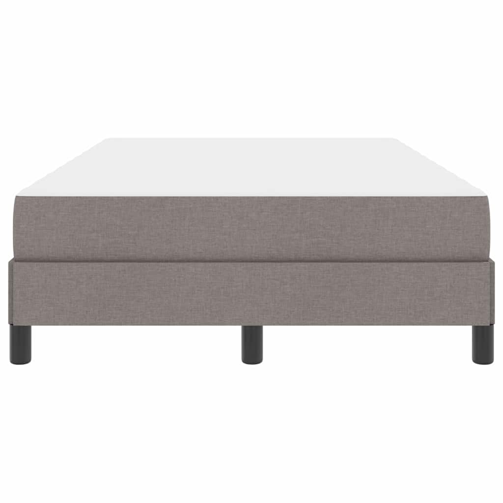 Κρεβάτι με ελατήρια με στρώμα Taupe 120 x 190 cm ύφασμα - Pakobazaar